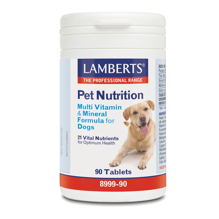 Lamberts Pet Nutrition Multi Vitamin & Mineral Formula for Dogs 90 tabs